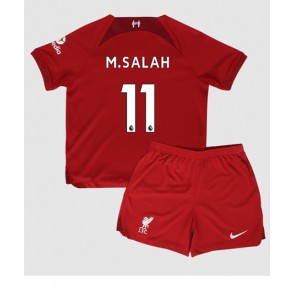 Liverpool Mohamed Salah #11 kläder Barn 2022-23 Hemmatröja Kortärmad (+ korta byxor)